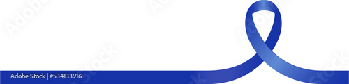 Blue shiny satin ribbon in transparent PNG file