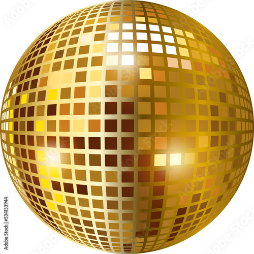 Disco Light Ball in PNG file