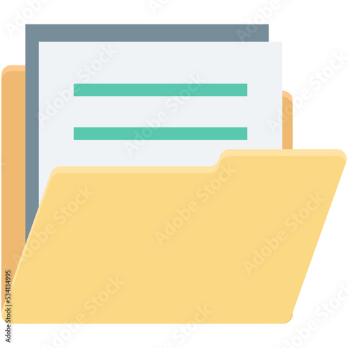 File Folders Vector Icon