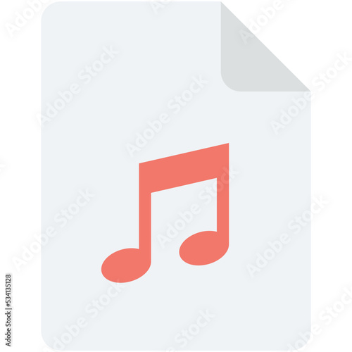 Music File Vector Icon