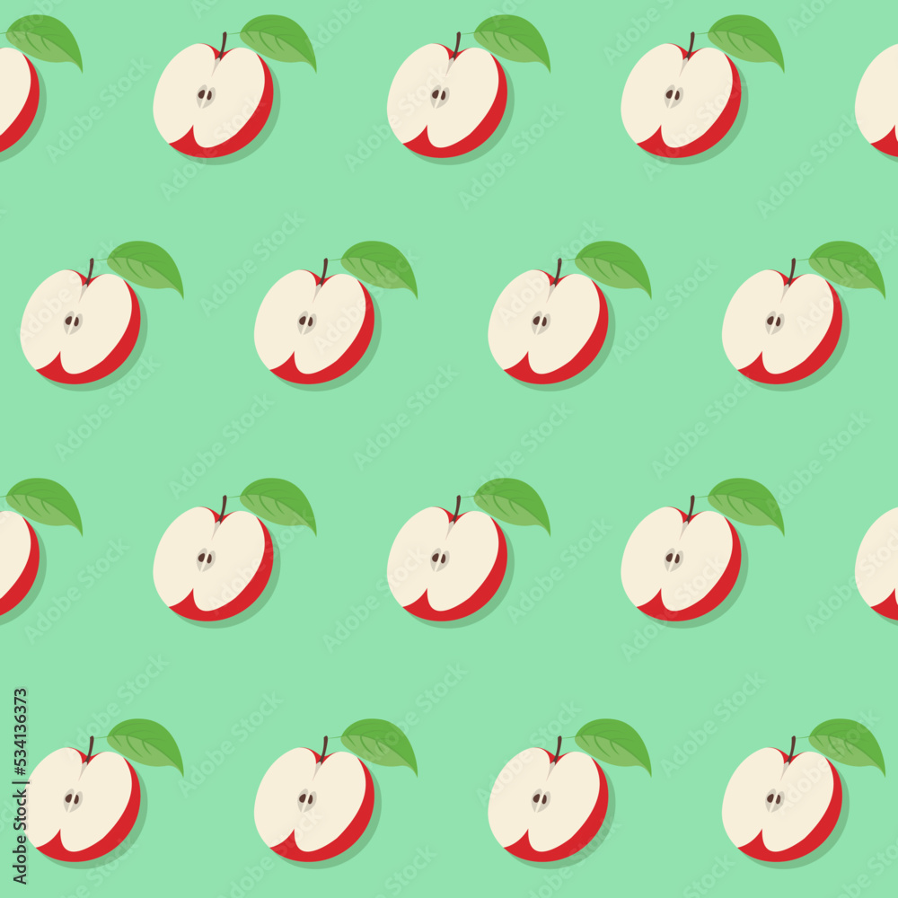 Seamless pattern with apples. Seamless pattern with apples.