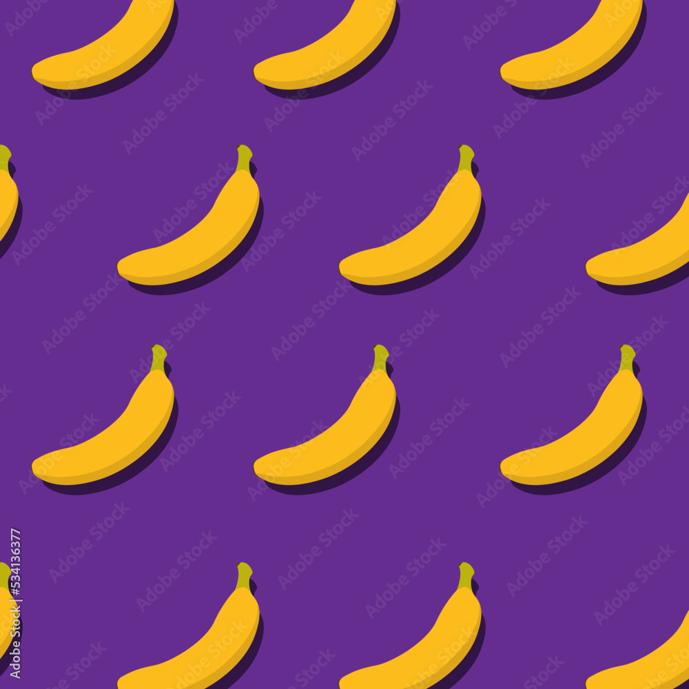 Seamless pattern with banana.