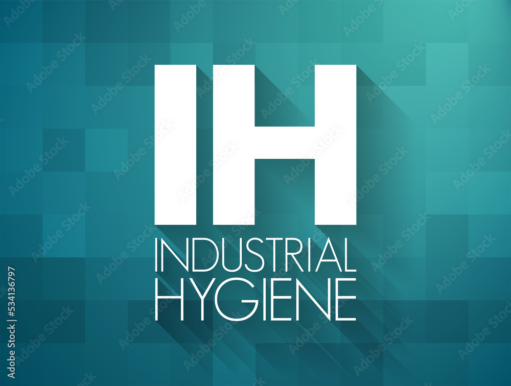 Ilustração do Stock IH Industrial Hygiene is a anticipation