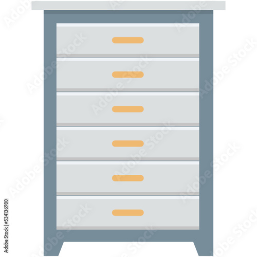 Chest of Drawers Vector Icon 
