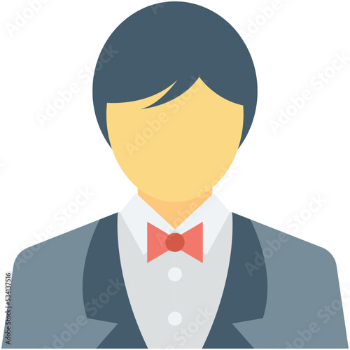 Waiter Vector Icon 