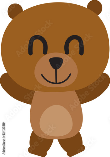 Happy Bear Cartoon Clipart