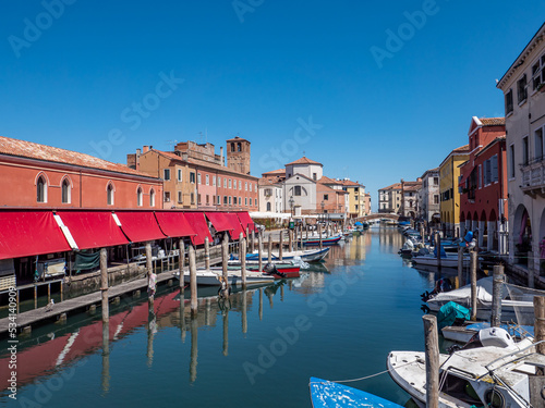 Wasserstraßen in Chioggia Italien