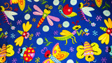 Playful insect textile 