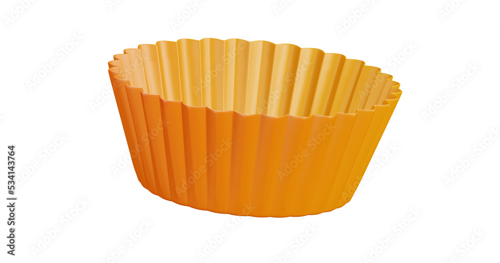 3D cartoon user interface illustration of a cupcake case icon on an isolated background. With studio lighting and a gradient colourful texture. 3D rendering 3D cartoon user interface illustration of a cupcake case icon on an isolated background. With studio lighting and a gradient colourful texture. 3D rendering