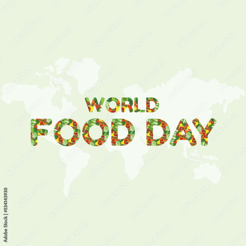 world food day vector illustration design