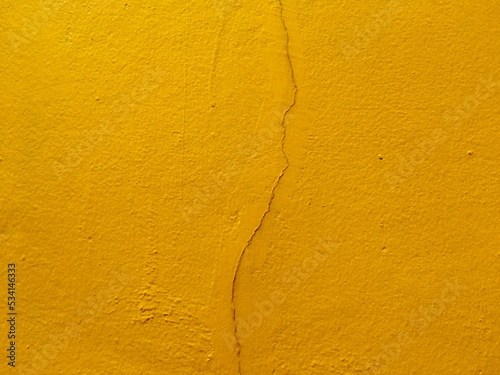 yellow crack wall background