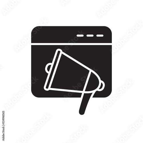 Internet advertising icon design. digital marketing icon. vector illustration