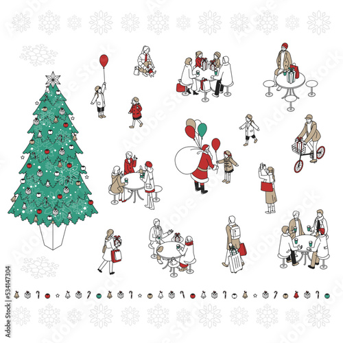 クリスマスの人々　セット