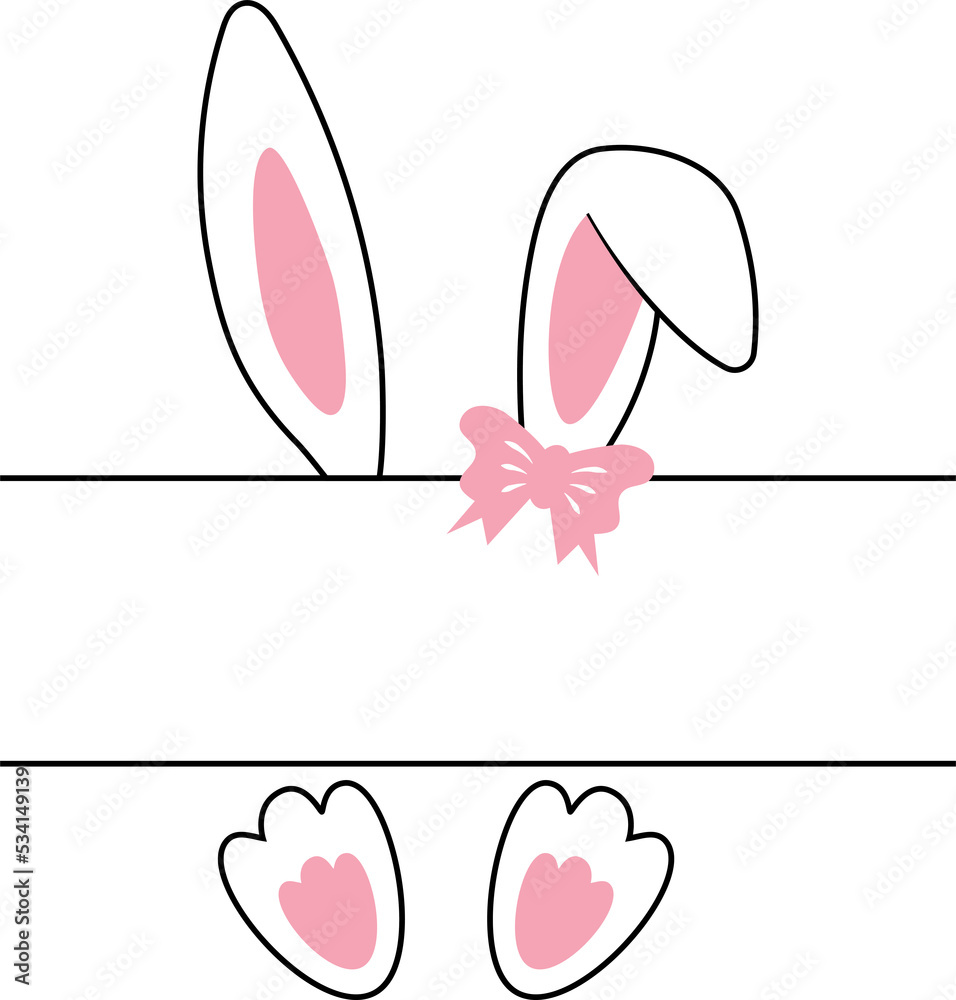 Easter Bunny Girl Monogram Easter Bunny Girl Monogram