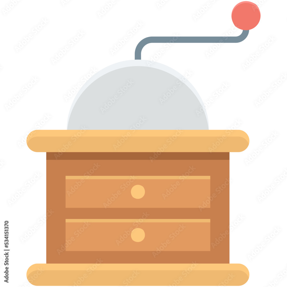Coffee Mill Vector Icon Coffee Mill Vector Icon