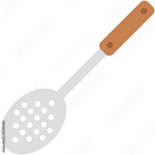 Skimmer Utensil Vector Icon