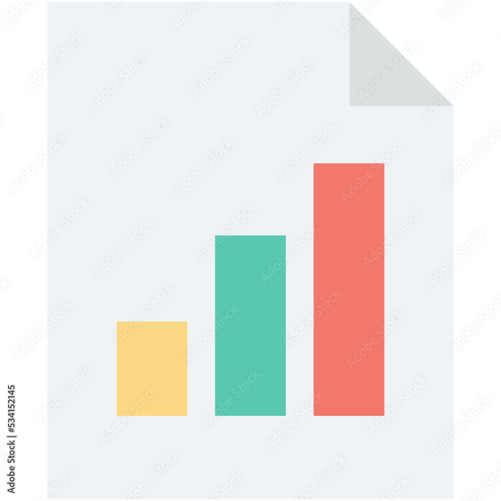 Graph Report Vector Icon Graph Report Vector Icon