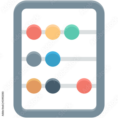 Abacus Vector Icon 
