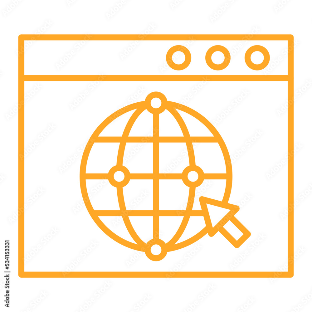 Internet Multicolor Line Icon