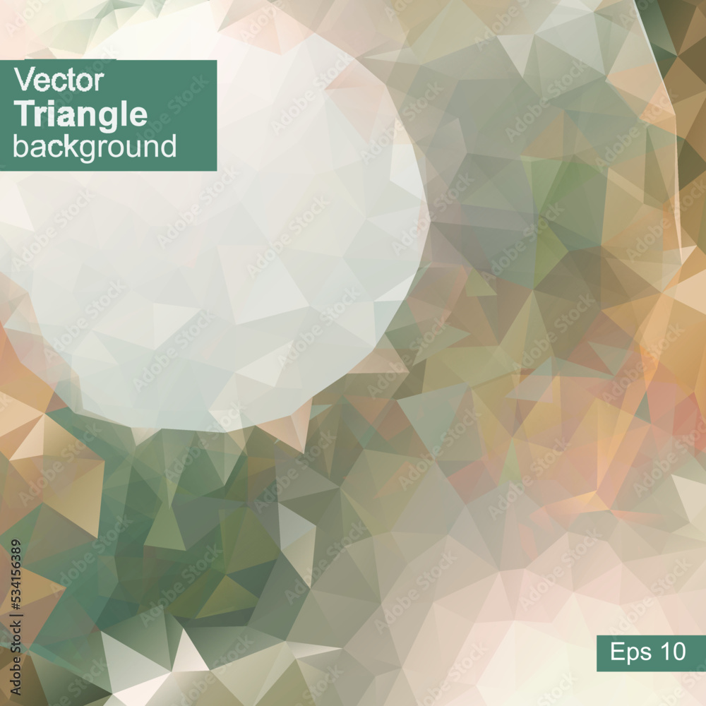 Obraz premium Triangular style abstract background - Illustration