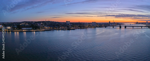 View of the city in Aalborg