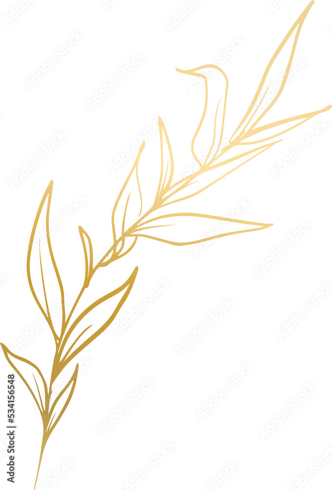 Gold Leaf Line Gold Leaf Line