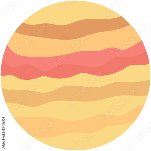 Jupiter Colored Vector Icon