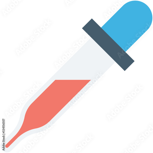 Dropper Colored Vector Icon