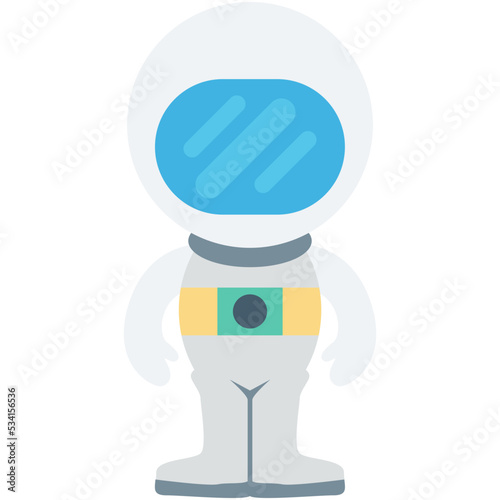Astronaut Colored Vector Icon