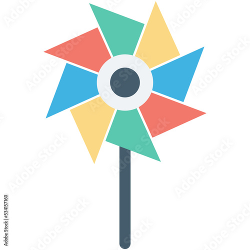 Colors Fan Colored Vector Icon