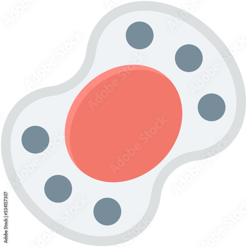 Pacifier Colored Vector Icon 