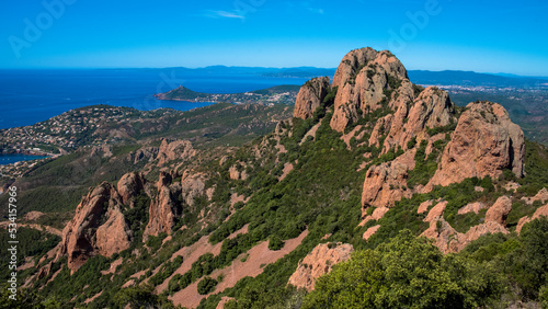 Pic du Cap Roux panorama, Massif de l'Esterel, France