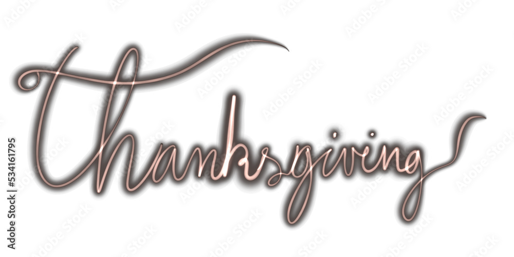 Thanks giving word and font Thanks giving word and font