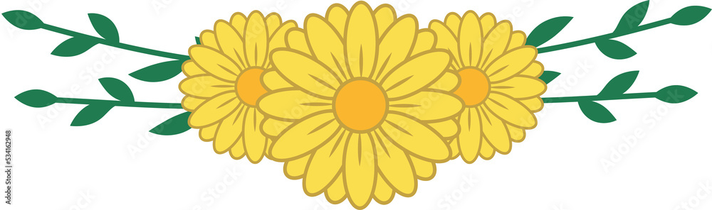 Flower with Leaf for Decoration Flower with Leaf for Decoration