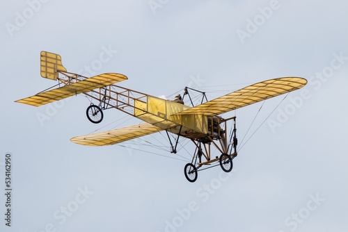 Bleriot monoplane, a replica of a historic aircraft