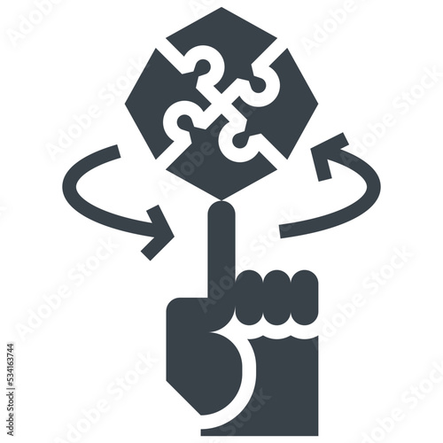 organized modern line style icon