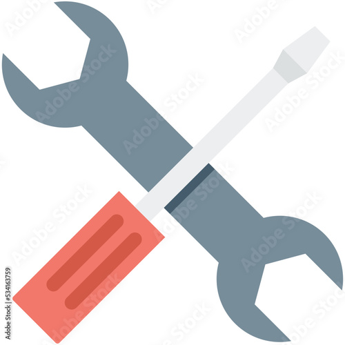 Repair Tools Colored Vector Icon