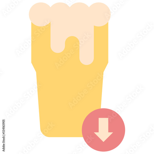 beer modern line style icon