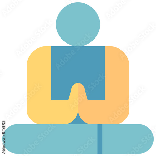 meditate modern line style icon