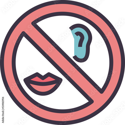 stop modern line style icon
