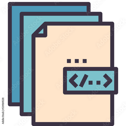 duplicate modern line style icon