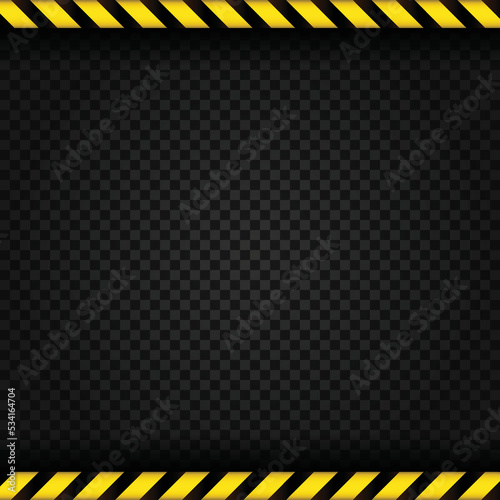 caution with black and gray design