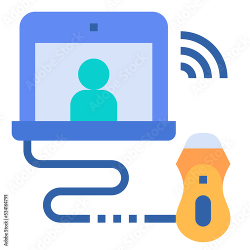ultrasound modern line style icon