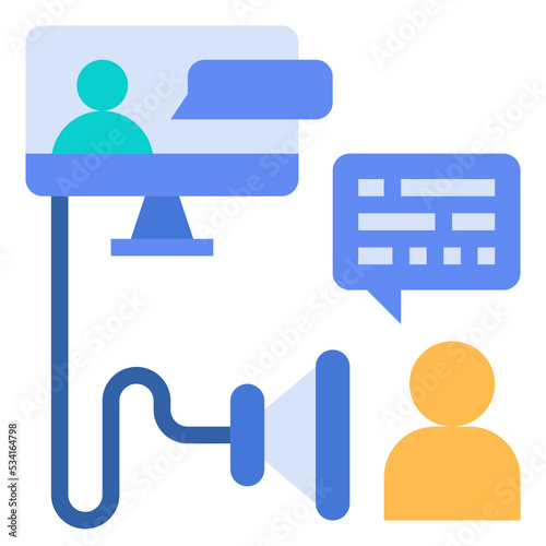 telehealth modern line style icon