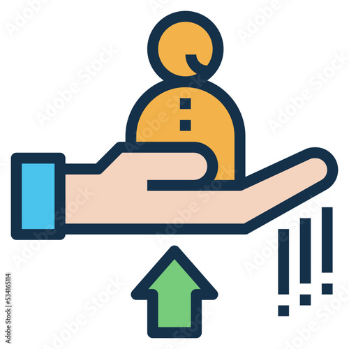 handover modern line style icon