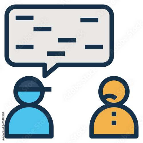 negative modern line style icon