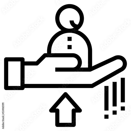 handover modern line style icon
