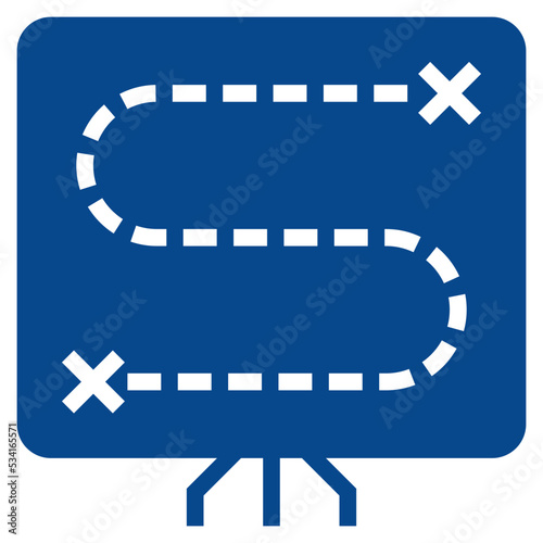 planning modern line style icon