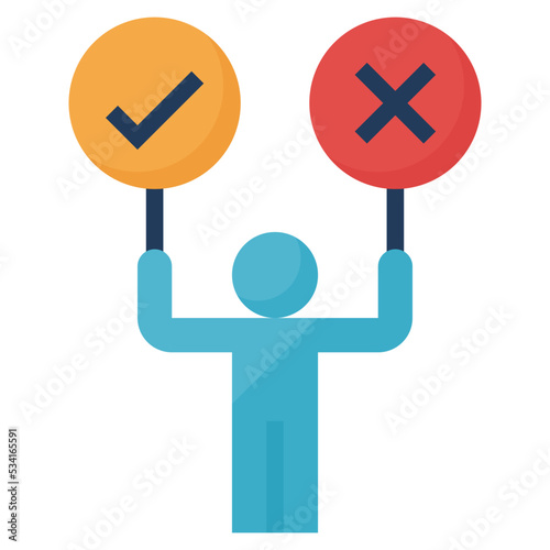 decision modern line style icon
