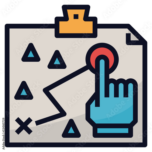 tactic modern line style icon